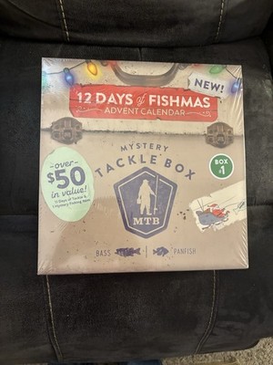 Mystery Tackle Box 12 Days of Fishmas Holiday Fishing Lures Advent Calendar 2023 Freshwater