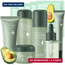 Avocado Skin Care Set, 11-In-1 Skincare Gift Set With Facial Cleanser, Face Seru