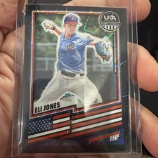 Eli Jones 2026 Prizm USA Stars & Stripes Black Velocity RC Card /39 !!!