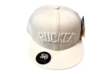 Stall & Dean Mens Rucker Street Basketball White Hat Cap NWT 7 1/4, 7 1/2, 7 5/8