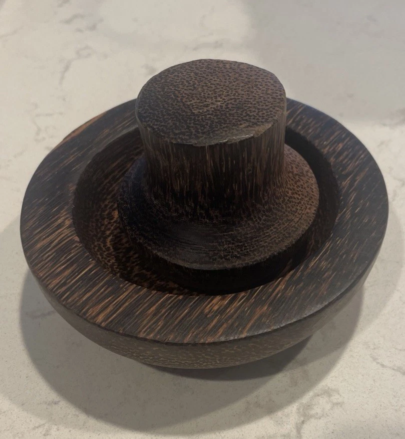 Vintage Rustic Wooden Mortar and Pestle Primitive Farmhouse Apothecary
Opens in a new window or tab
