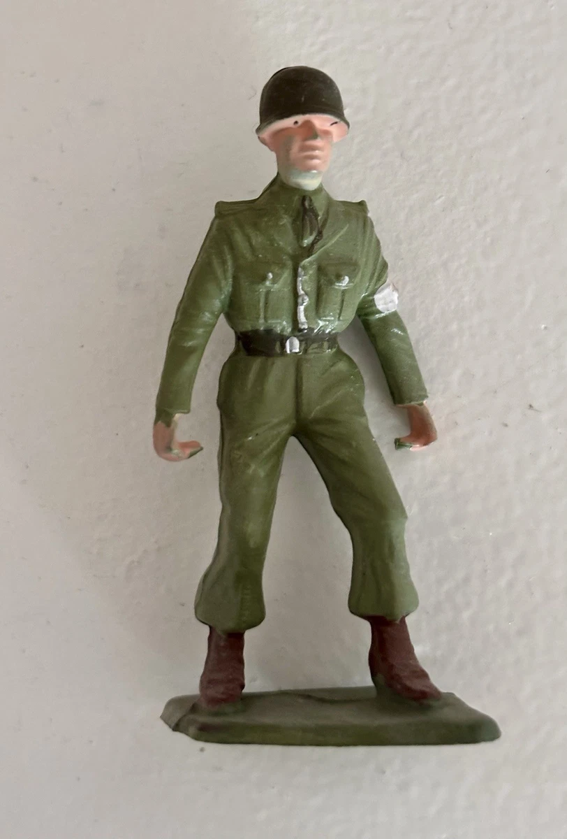 Petit Soldat Plastique Starlux Vintage - Chauffeur Militaire Pompier Gendarmerie