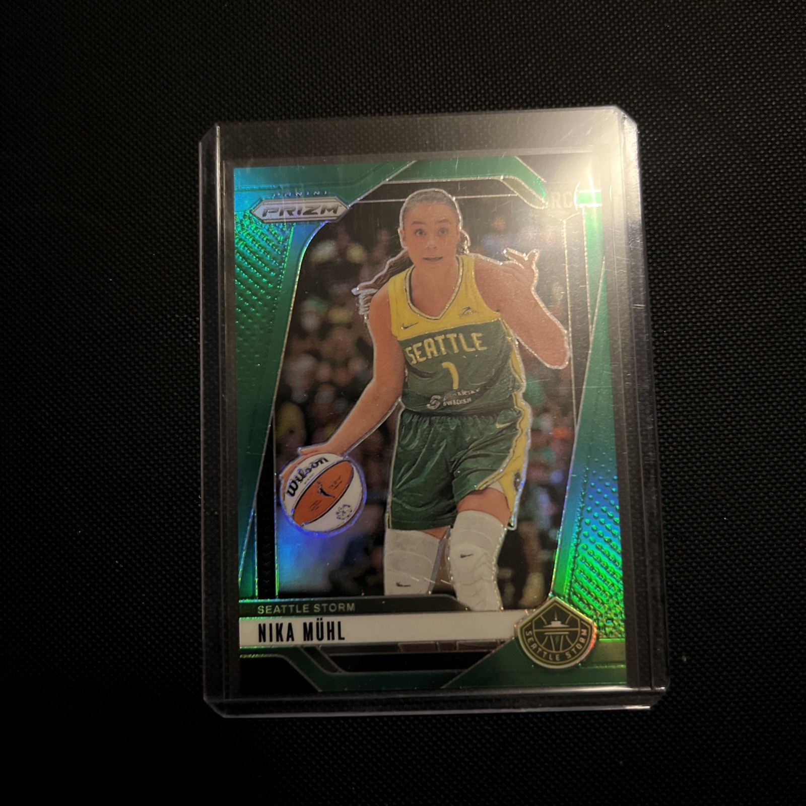 2024 Panini Prizm WNBA - Nika Muhl #75 Green Prizm (RC) — Color Match