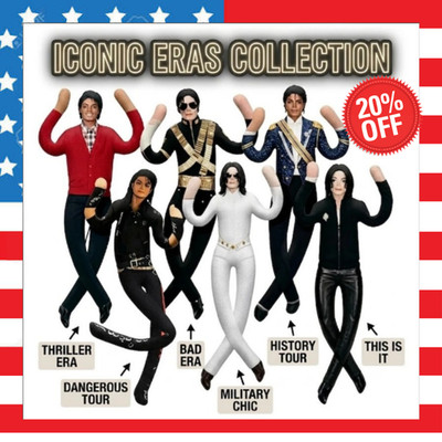 Michael Jackson Cosplay Doll Plush Stuffed Figure Abstract Joint Mobility Toy US