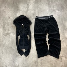 Vintage Juicy Couture Velour Tracksuit Größe S | Kunstfell |Y2K Berlin | 2000s