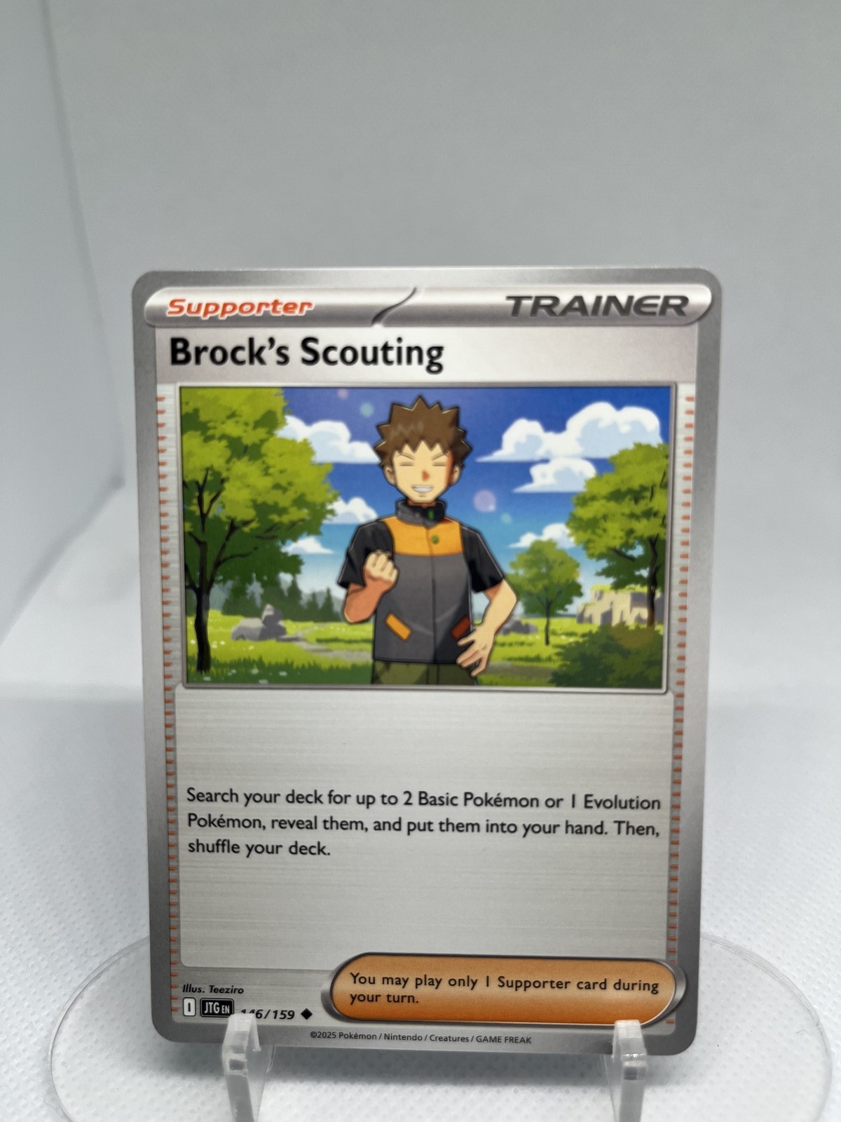 Brock's Scouting - 146/159 146/159 Uncommon SV09: Journey Together Pokemon Near