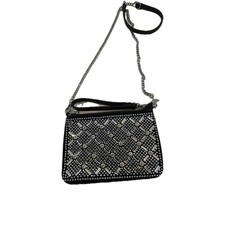 Handbag Special Occasion Beaded Sequined Black Small Evening New