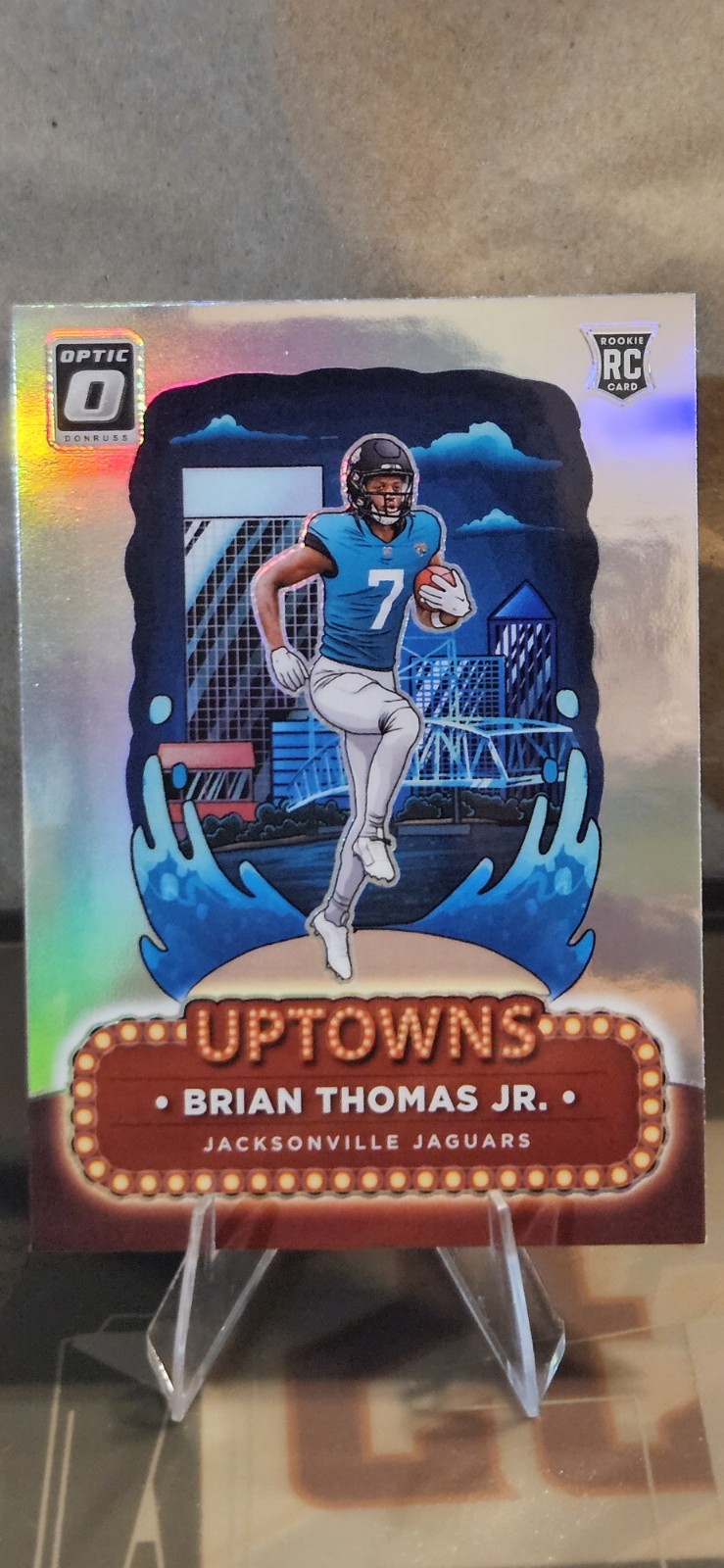 2024 Panini Donruss Optic Uptowns Brian Thomas Jr. Prizm #12 Jaguars Rookie