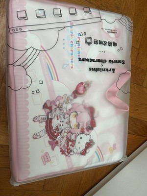 Arknights x Sanrio collab Goldenglow and Hello Kitty laptop bag