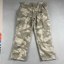 Wrangler Pants Mens 38X30 Green Camouflage Cargo Hunting Grunge Pockets Y2K