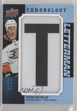 2019 Upper Deck Chronology Letterman Letter Relics 29/35 Ryan Getzlaf Patch 5m1