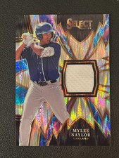 Myles Naylor 2024 Panini Select Sparks Relic Athletics 