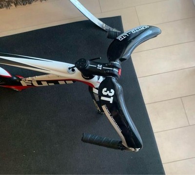 3T Scatto LTD Carbon Track Handlebar 370mm Pisto Fixed Gear Drop