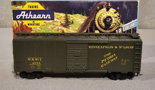 Coche caja puerta única Athearn escala HO Minneapolis & St Louis 40' M&StL 4970 Kadee | Condition: Used