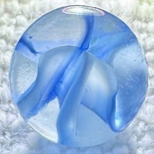 Vintage Vitro Agate Hybrid Cat's Eye Marble, 0.61 in, MINT 