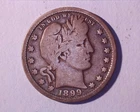 1899 BARBER 25C "" SILVER""QUARTER  VG/F ~ 1101-3