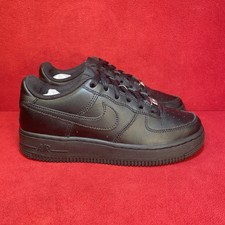 Size 5Y Nike Air Force 1 '07 Low Triple Black FV5951-001