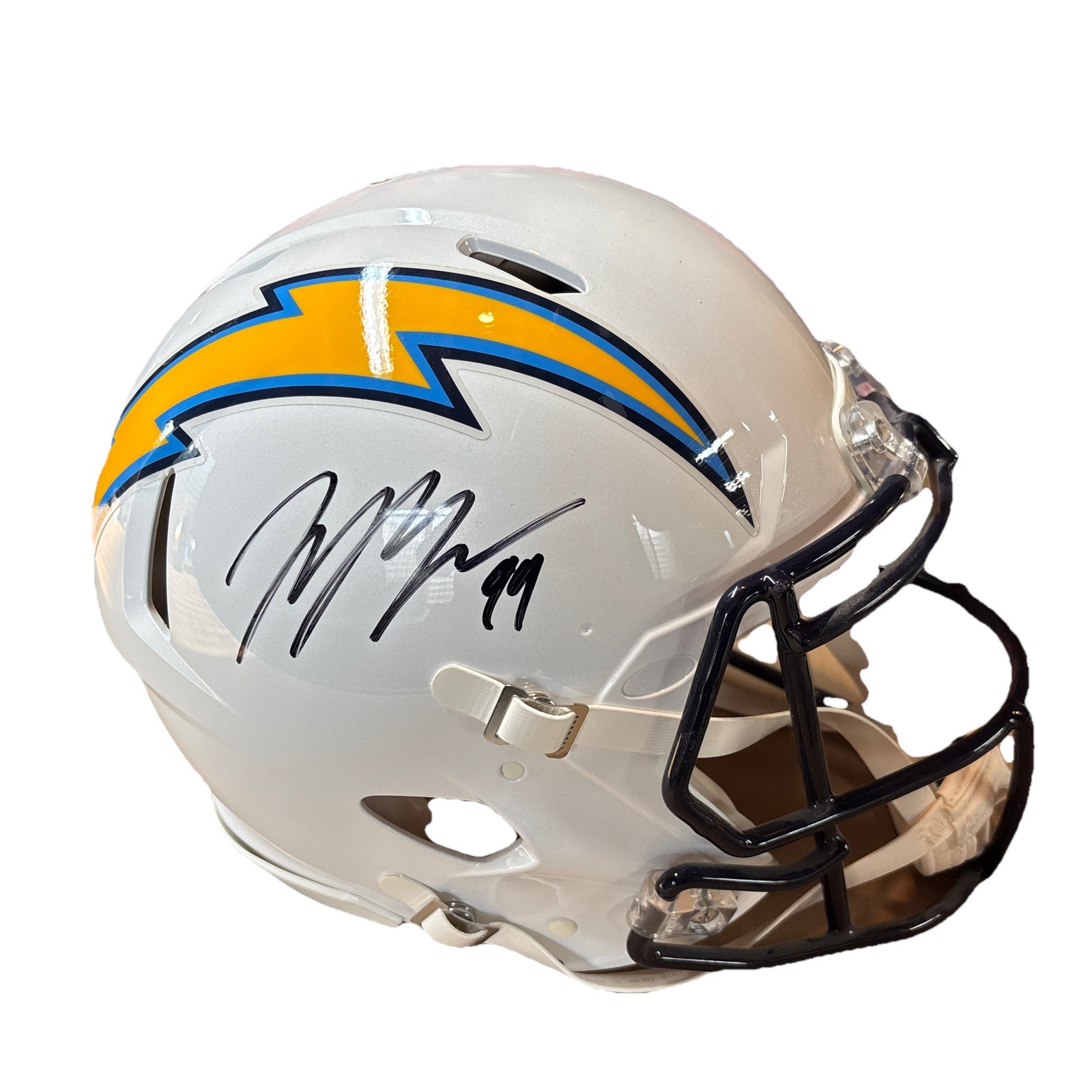 Joey Bosa Autographed Signed Los Angeles Chargers LA Chargers Speed Authentic Full Size Football Helmet With COA 