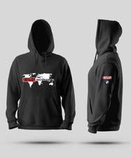 felpa con cappuccio  tributo BMW bianca nera xs s m l xl 2xl 3xl 4xl 5xl