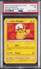 2017 POKEMON SM BLACK STAR PROMO I CHOOSE YOU! #SM109 ASH'S PIKACHU PSA 7 on eBay