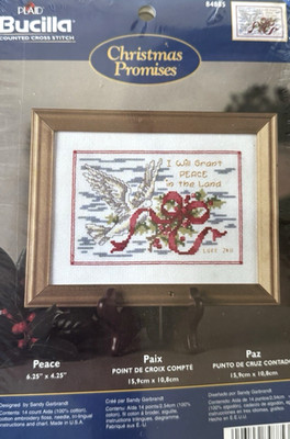 Christmas Promises Peace In The Land Bucilla Counted Cross Stitch Kit 84885 Dove