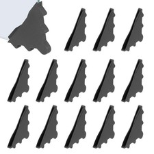 62x4 mm Plastic Triangle Corner Protector, 60 Pcs Glass Corner Protectors, Black