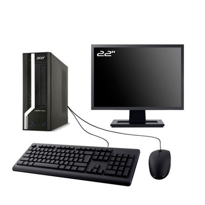 Acer Veriton X2631G SFF Büro-PC 22'' Intel i5-4430 RAM 16GB SSD 250GB WLAN W11