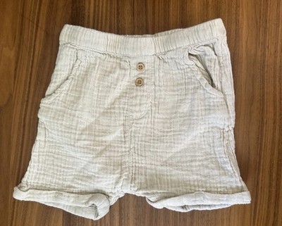 Carter's Little planet Organic Beige Gauze Shorts Size 5t Comfort Easy