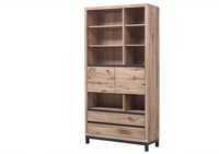 BüCherregal Massiv Wildeiche 100X200 Bianco GeöLt Highboard Regal Massivholz