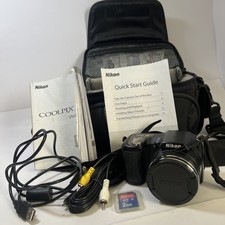 Nikon Nikon Coolpix L100 16,1 megapixel fotocamera digitale con custodia scheda SD manuali cavi