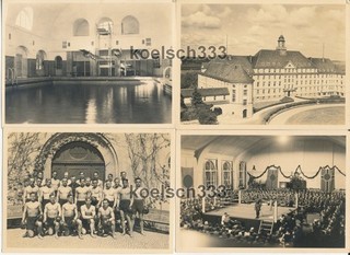 4 Fotos Heeressportschule der Wehrmacht in Wünsdorf Boxer Boxring Schwimmbad