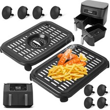 2x Air Fryer Grill Plate for Ninja Foodi AF300UK 7.6L Non-Stick Crisper Tray