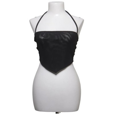 NA-KD, Neckholder Top, Größe: S, model: halterneck mesh top, Schwarz #TBD
