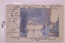 1906 Real Photo Postcard Family Group Grand Rapids MI