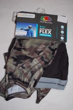 Boys Long Underwear L/S CAMO TOP  BLACK BOTTOMS Base Layer Set SIZE XS 4-5