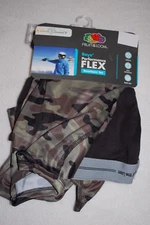 Boys Long Underwear L/S CAMO TOP & BLACK BOTTOMS Base Layer Set SIZE XS 4-5