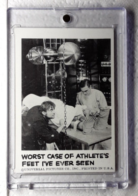 1961 Spook Stories 1st Series Card 40 WORST CASE OF ATHLETES FOOT I'VE EVER SEEN