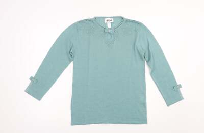 Afibel Damen grün Rundhalsausschnitt Acrylmischung Pullover Größe 10