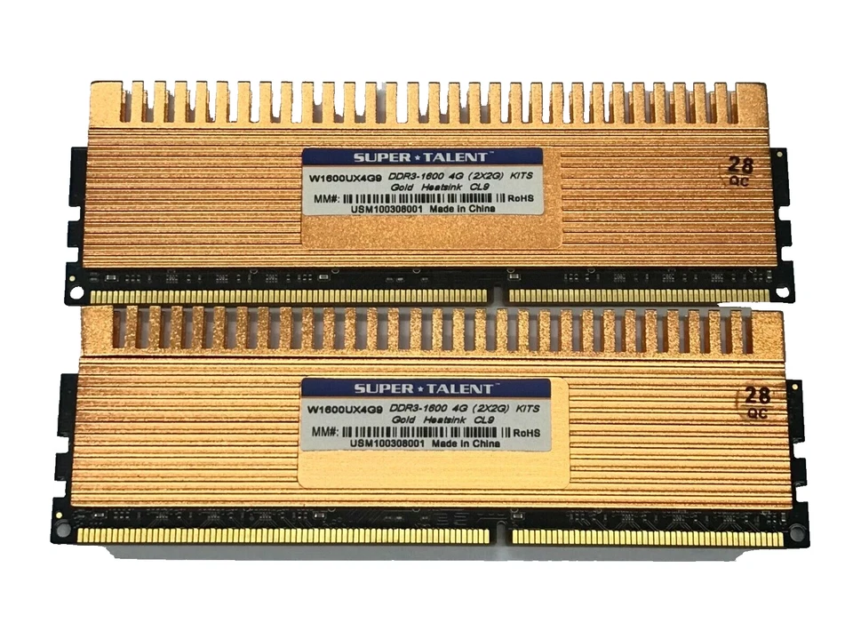 Super Talent 4GB (2x2GB) RAM PC3-12800 DDR3-1600 MHz SDRAM W1600UX4G9 - Image 3 of 3
