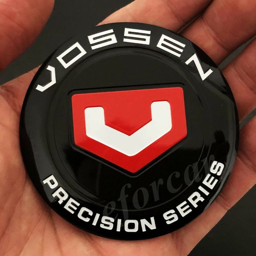4pcs 65mm Vossen Precision Series Car Wheel Center Hub Cap Badge Emblem Stickers - Picture 2 of 3