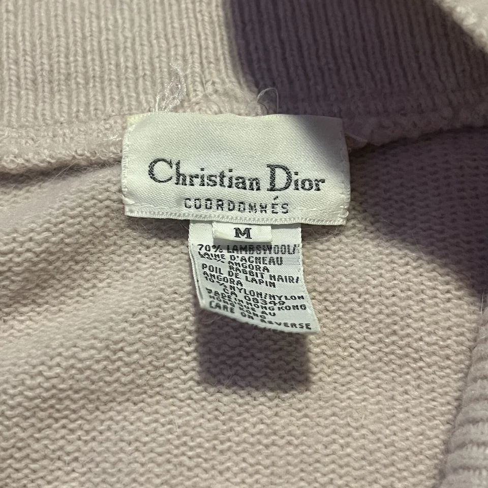 Suéter feminino Christian Dior vintage rosa violeta  - Imagem 2 de 4