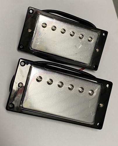 LP Style Humbucker Set Chrome Neck and Bridge - Picture 3 of 3