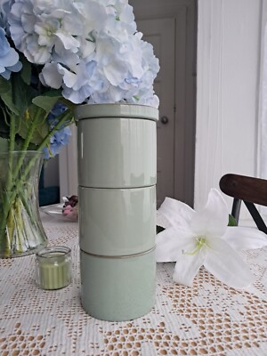 Next Sage Green Multi Set of Stacking Storage Jars kitchen Tea