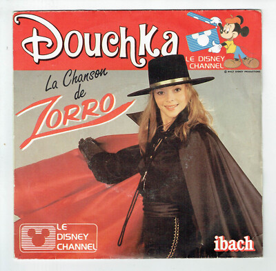 Douchka Record 45 RPM Zorro - Robin Hood of the Great Cities Disney Ibach 884078