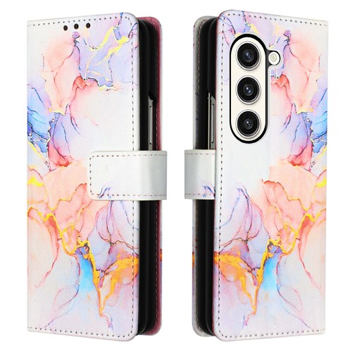 For Samsung Galaxy Z Fold5 Marble Pattern Leather Wallet Crossbody Case Cover - Zdjęcie 22 z 43