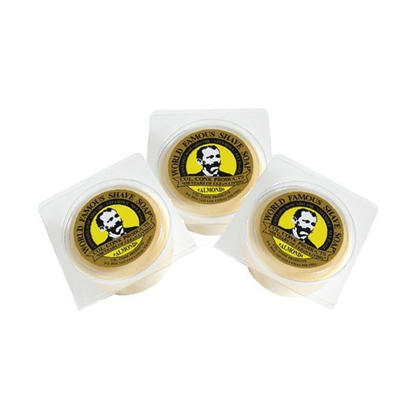 Colonel Conk Worlds Famous Shaving Soap Almond Avocado Oil a