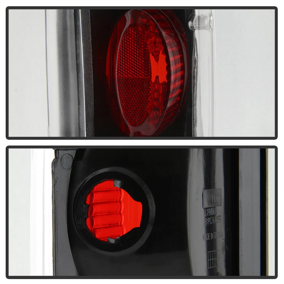 Luces traseras negras Ford F150 F250 F350 Bronco 1987-1996 luces de freno izquierda+derecha Foto 3 de 4