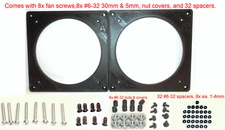 280mm 420mm AIO Radiator+2x 120mm Fans Mounting Bracket Adapter Converter Slots