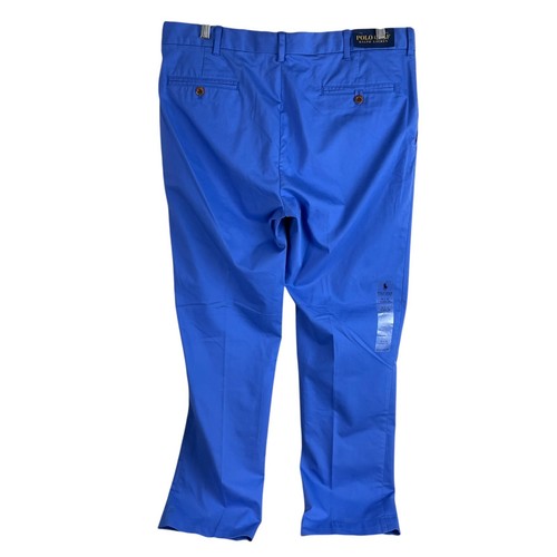 NEW Polo Golf Ralph Lauren Mens Classic Fit Chino Pants 36x32 Stretch Royal Blue - Picture 4 of 8