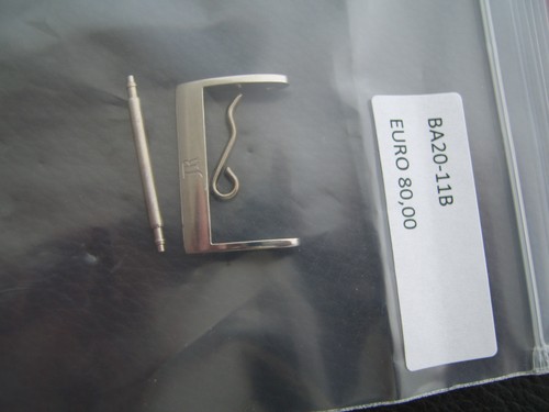 JEANRICHARD LOCK - NEW - STEEL - 20MM - JR NEW BUCKLE - NO.: BA20-11B - Original Packaging - Picture 2 of 8